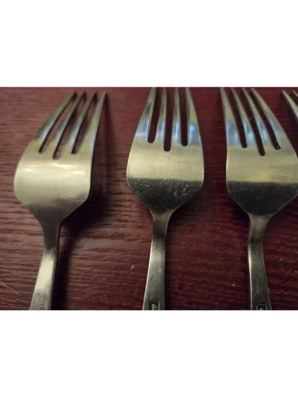 Easterling Rhineland Stainless Flatware Dinner Forks Set 7